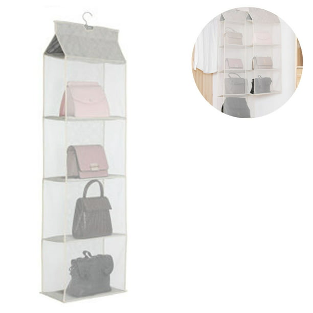 Handbag Shelf Holder Purse Storage Organizer Hanging Non Woven Fabric for Women 